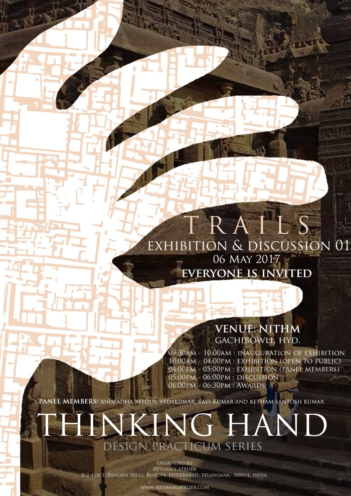Thinking Hand TRAILS - exhibition poster